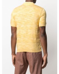 Мужская желтая футболка-поло от Manuel Ritz