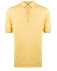 Мужская желтая футболка-поло от John Smedley