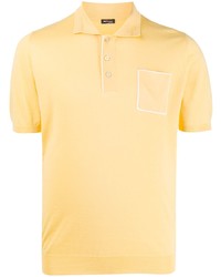 Мужская желтая футболка-поло от Kiton