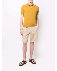 Мужская желтая футболка-поло от Lardini