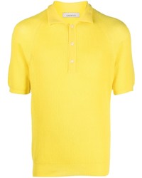 Мужская желтая футболка-поло от Laneus