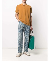 Мужская желтая футболка-поло от Kenzo