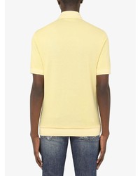 Мужская желтая футболка-поло от Dolce & Gabbana