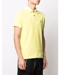 Мужская желтая футболка-поло от Stone Island