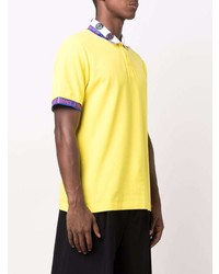 Мужская желтая футболка-поло от VERSACE JEANS COUTURE