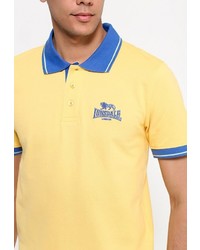 Мужская желтая футболка-поло от Lonsdale