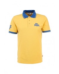 Мужская желтая футболка-поло от Lonsdale