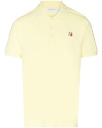 Мужская желтая футболка-поло от MAISON KITSUNÉ