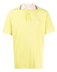 Мужская желтая футболка-поло от MAISON KITSUNÉ