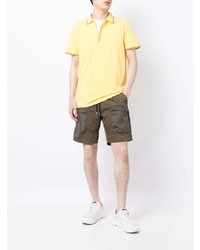 Мужская желтая футболка-поло от Armani Exchange