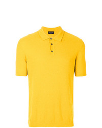 Мужская желтая футболка-поло от Roberto Collina