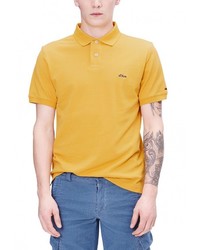 Мужская желтая футболка-поло от s.Oliver