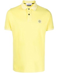 Мужская желтая футболка-поло от Stone Island