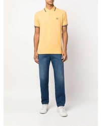 Мужская желтая футболка-поло от Fred Perry