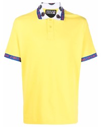 Мужская желтая футболка-поло от VERSACE JEANS COUTURE