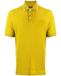 Мужская желтая футболка-поло от Z Zegna