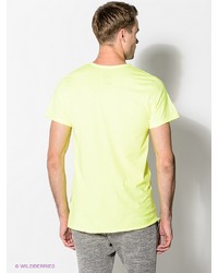 Мужская желтая футболка с v-образным вырезом с принтом от Boom Bap Wear