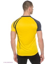 Мужская желтая футболка с v-образным вырезом от Asics
