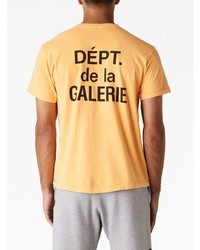 Мужская желтая футболка с длинным рукавом с принтом от GALLERY DEPT.