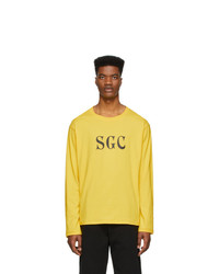 Мужская желтая футболка с длинным рукавом с принтом от Stolen Girlfriends Club