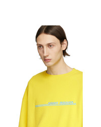 Мужская желтая футболка с длинным рукавом с принтом от Noon Goons