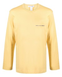 Мужская желтая футболка с длинным рукавом от Comme Des Garcons SHIRT