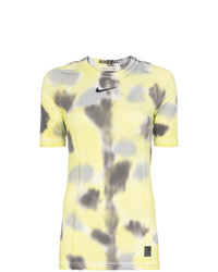 Женская желтая футболка с круглым вырезом с принтом тай-дай от 1017 Alyx 9Sm