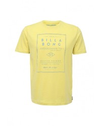Мужская желтая футболка с круглым вырезом с принтом от Billabong
