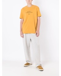 Мужская желтая футболка с круглым вырезом с принтом от OSKLEN