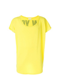 Мужская желтая футболка с круглым вырезом с принтом от Faith Connexion