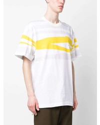 Мужская желтая футболка с круглым вырезом с принтом от Missoni