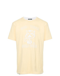 Мужская желтая футболка с круглым вырезом с принтом от GUILD PRIME