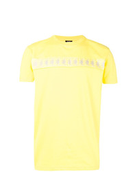 Мужская желтая футболка с круглым вырезом с принтом от Kappa Kontroll