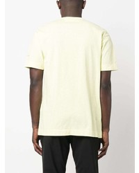 Мужская желтая футболка с круглым вырезом с принтом от 1017 Alyx 9Sm