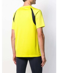 Мужская желтая футболка с круглым вырезом с принтом от Calvin Klein