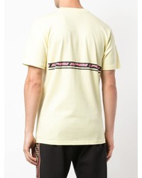 Мужская желтая футболка с круглым вырезом с принтом от Supreme