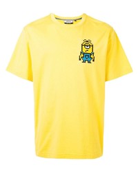 Мужская желтая футболка с круглым вырезом с принтом от Mostly Heard Rarely Seen 8-Bit