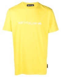 Мужская желтая футболка с круглым вырезом с принтом от Nasaseasons