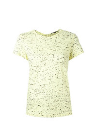 Женская желтая футболка с круглым вырезом с принтом от Proenza Schouler