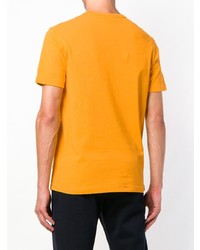 Мужская желтая футболка с круглым вырезом с принтом от Champion