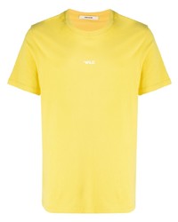 Мужская желтая футболка с круглым вырезом с принтом от Zadig & Voltaire
