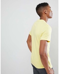 Мужская желтая футболка с круглым вырезом от Weekday