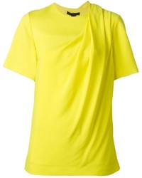 Женская желтая футболка с круглым вырезом от Alexander Wang