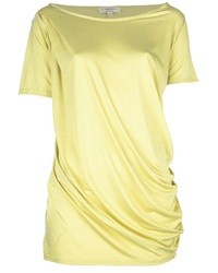 Женская желтая футболка с круглым вырезом от Anne Valerie Hash