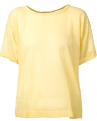 Женская желтая футболка с круглым вырезом от Arts & Science