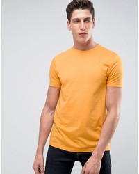 Мужская желтая футболка с круглым вырезом от Asos