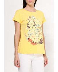 Женская желтая футболка с круглым вырезом от Baon