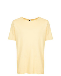 Мужская желтая футболка с круглым вырезом от Bassike
