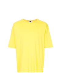 Мужская желтая футболка с круглым вырезом от Bassike