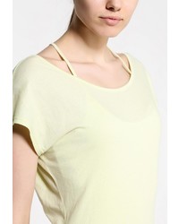 Женская желтая футболка с круглым вырезом от Bench